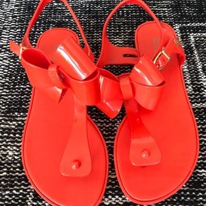 Melissa bow thong sandals